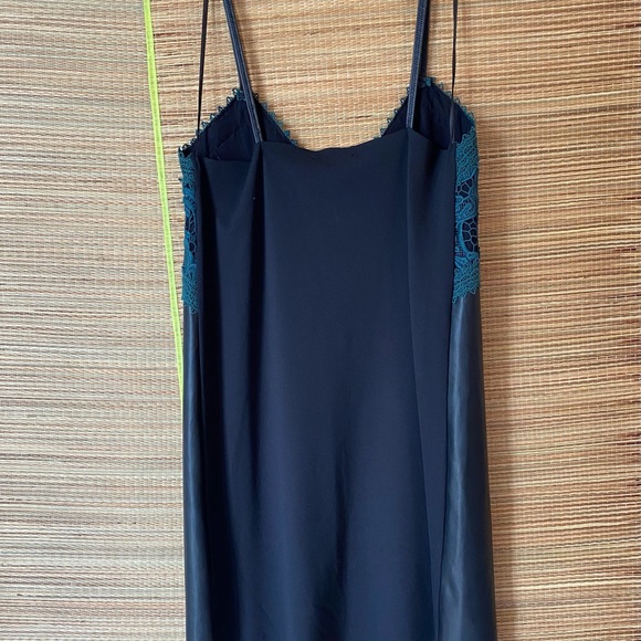 NWOT Zara Trafaluc Collection Embroyed Faux Leather Midi Dress - Picture 2 of 7